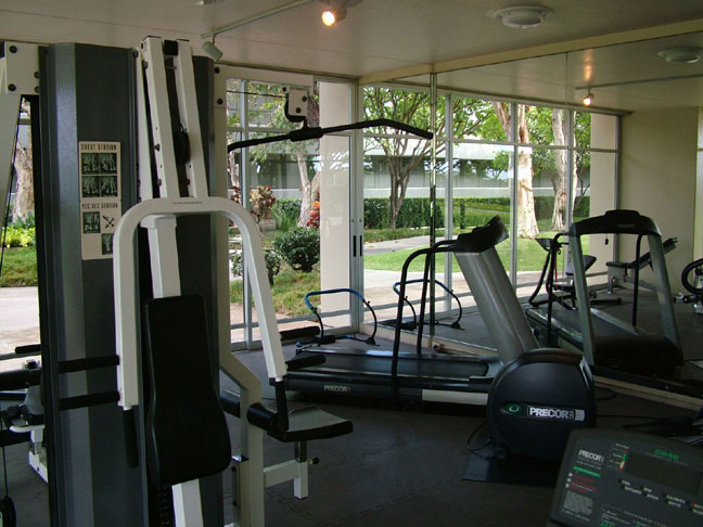 The Fitness Room, with weights