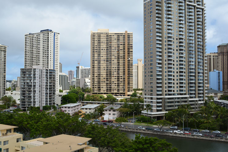 View to the Condo in Waikiki