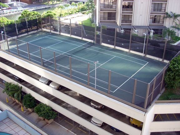 Tennis Court at Yacht Harbor Towers