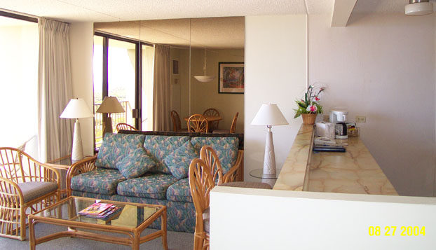 Living Room, with Queen Size Sofa-bed.