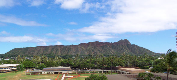 Diamond Head, from the Rec. Deck