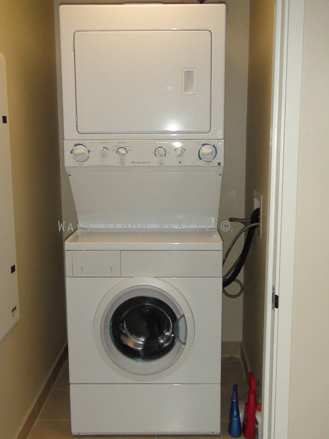 Stacked Fullsize Washer and Dryer